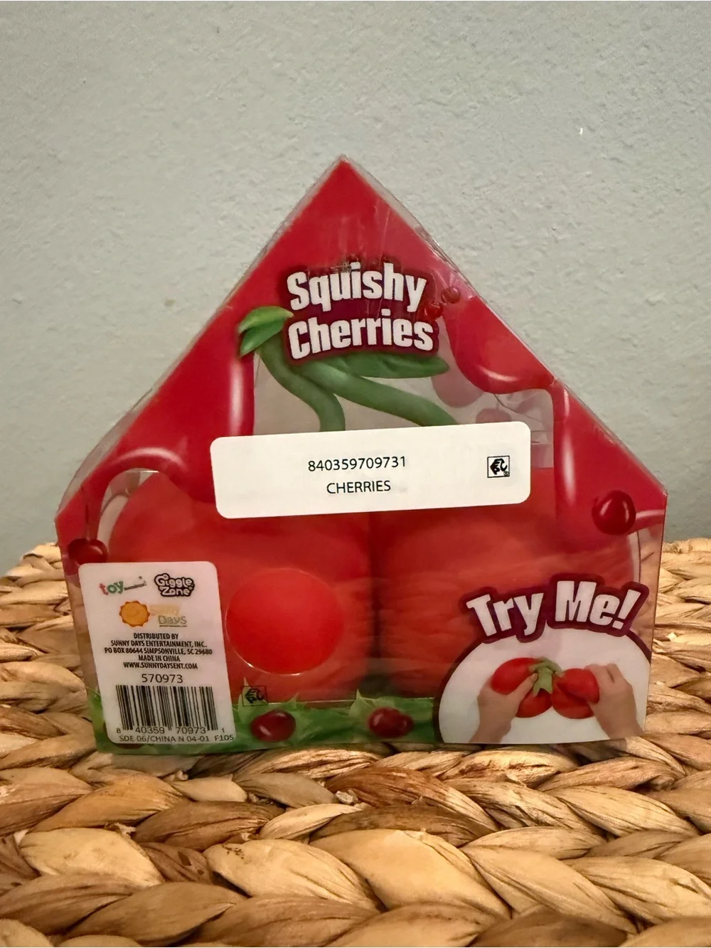 Squishy Cherries Sunny Days squeezable squishy